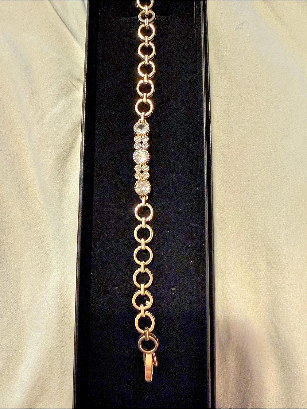 Gold-Tone Link Bracelet Like New
